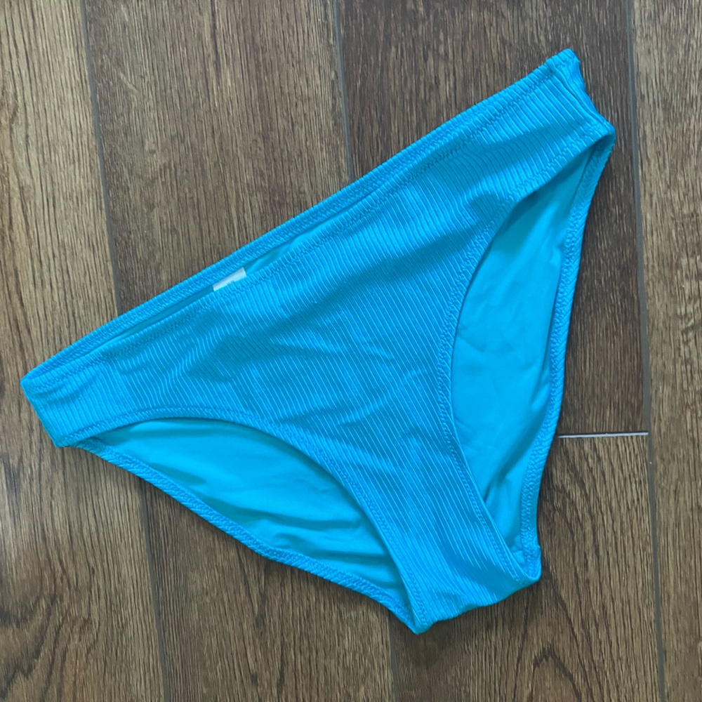 Aerie Shiny Ribbed Bikini Bottom